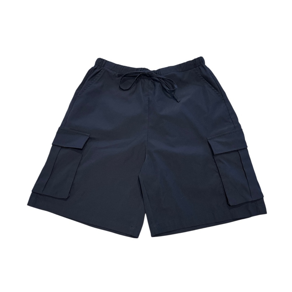 Merokeety Casual Cargo Shorts Elastic Waist Drawstring Bermuda Shorts Medium - Picture 2 of 4